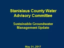 Stanislaus County Water Advisory Committee