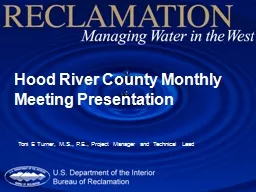 Hood River County Monthly Meeting Presentation