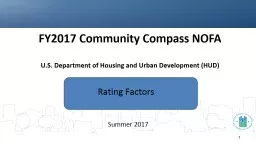 FY2017 Community Compass NOFA