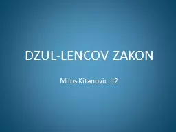 DZUL-LENCOV ZAKON Milos
