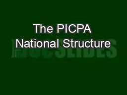 The PICPA National Structure