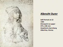 Albrecht Durer Self -Portrait at