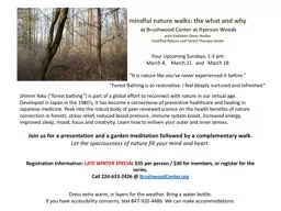 mindful nature walks: the what and why