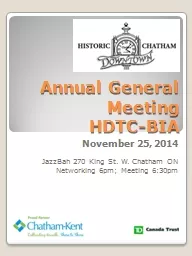 Annual General Meeting  HDTC-BIA