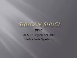 SHUDAN SHUGI PPMJ 20 & 27