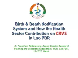 Birth & Death Notification System