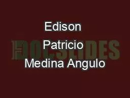 Edison Patricio Medina Angulo