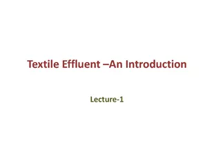 Textile effluent and its management  Textile Efflue