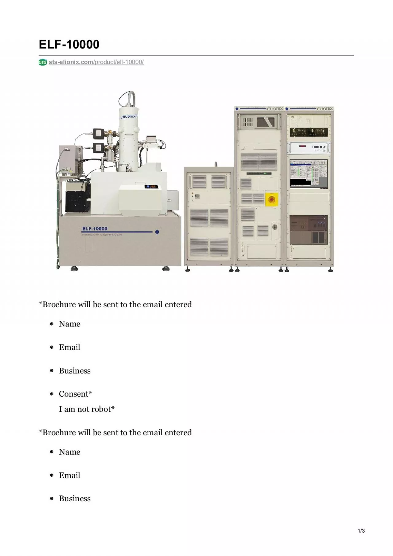 PDF-Electron Beam Lithography System - ELF 10000