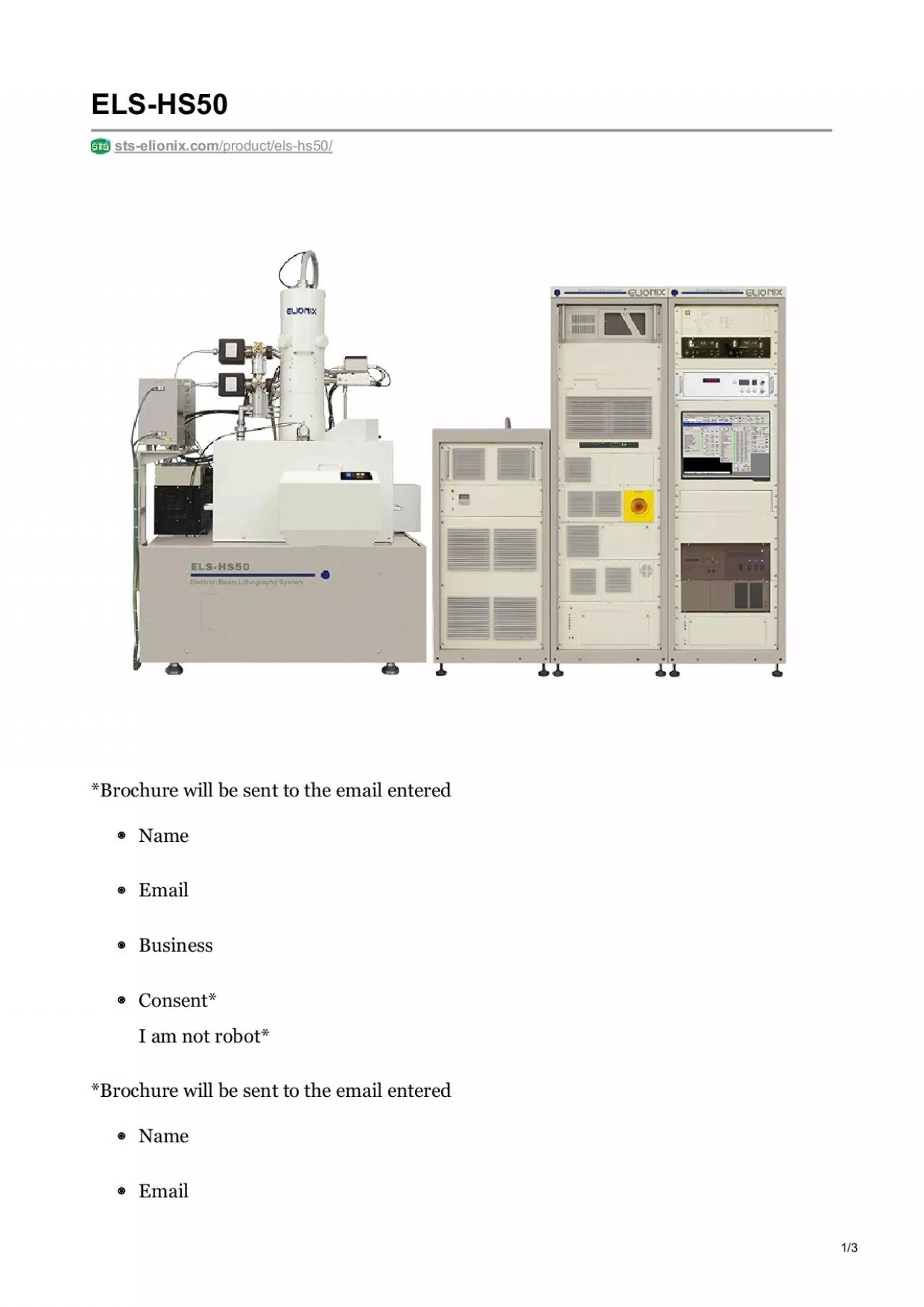 PDF-Electron Beam Lithography System HS50