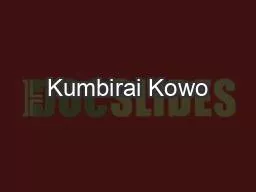 Kumbirai Kowo