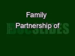 Family Partnership of