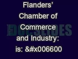 Your Voka: Flanders’ Chamber of Commerce and Industry: is: 昀
