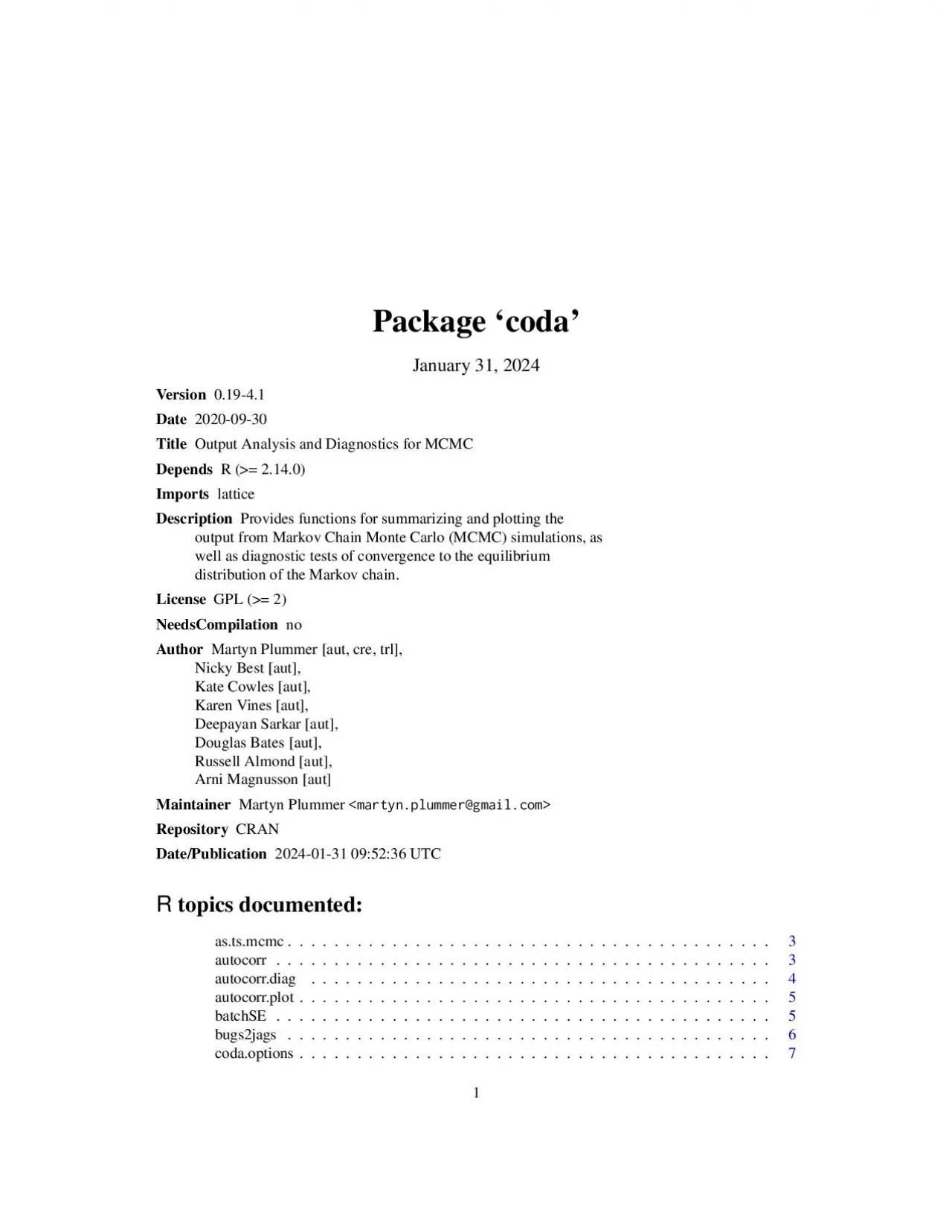 PDF-Package`coda'September30,2020Version0.19-4Date2020-09-30TitleOutputAna