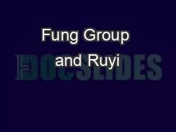 Fung Group and Ruyi
