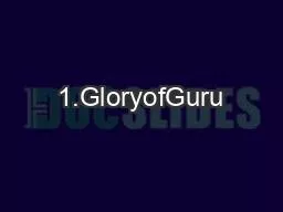 1.GloryofGuru