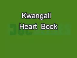 Kwangali  Heart  Book