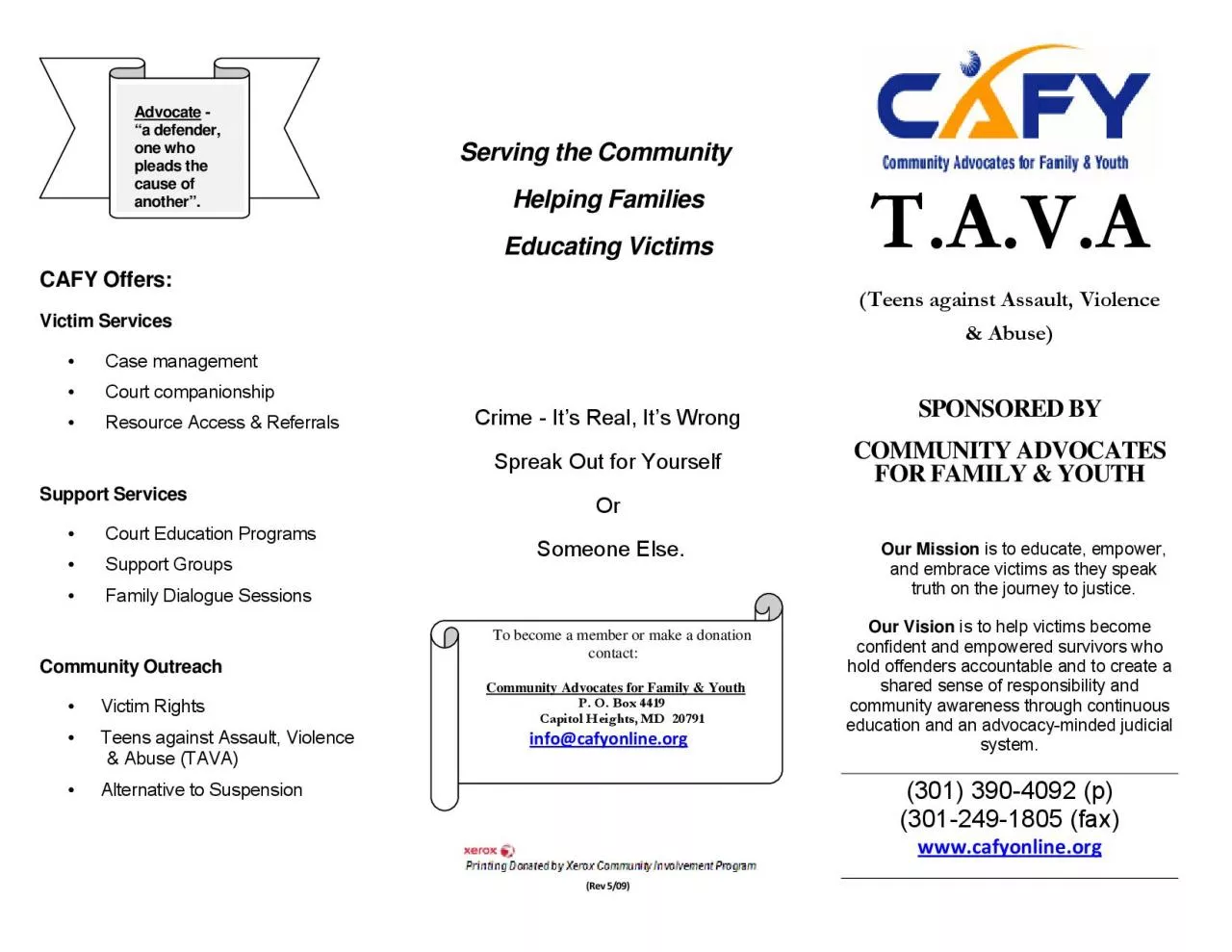 PDF-CAFY Offers: Case management Court companionship Resource Acc