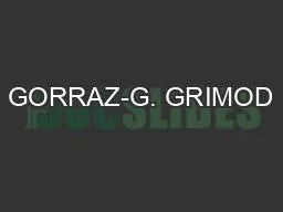 GORRAZ-G. GRIMOD
