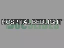 HOSPITAL BEDLIGHT
