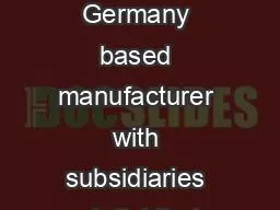 BITO is a Germany based manufacturer with subsidiaries and distributor