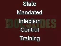 New York State Mandated Infection Control Training 