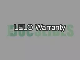 LELO Warranty