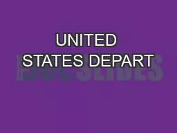 UNITED STATES DEPART