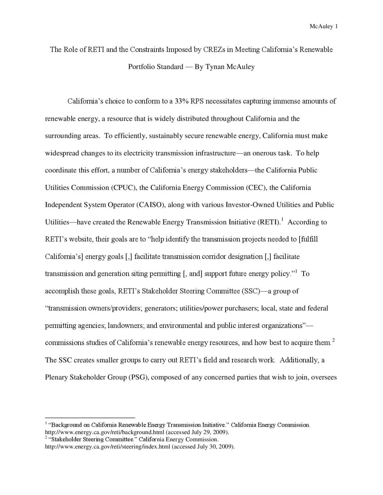 PDF-The Role of RETI and the Constraints Imposed by CREZs in Meeting Calif