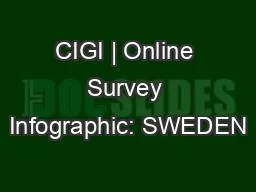 CIGI | Online Survey Infographic: SWEDEN
