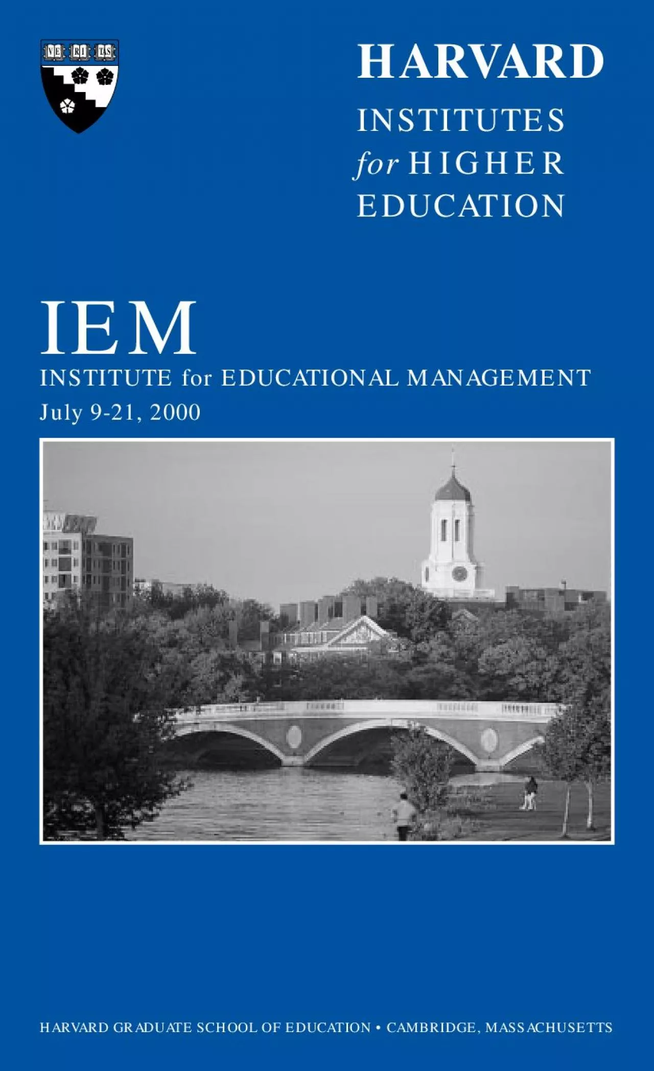 PDF-INSTITUTE forEDUCATIONAL MANAGEMENTHARVARD GRADUATE SCHOOL OF EDUCATIO