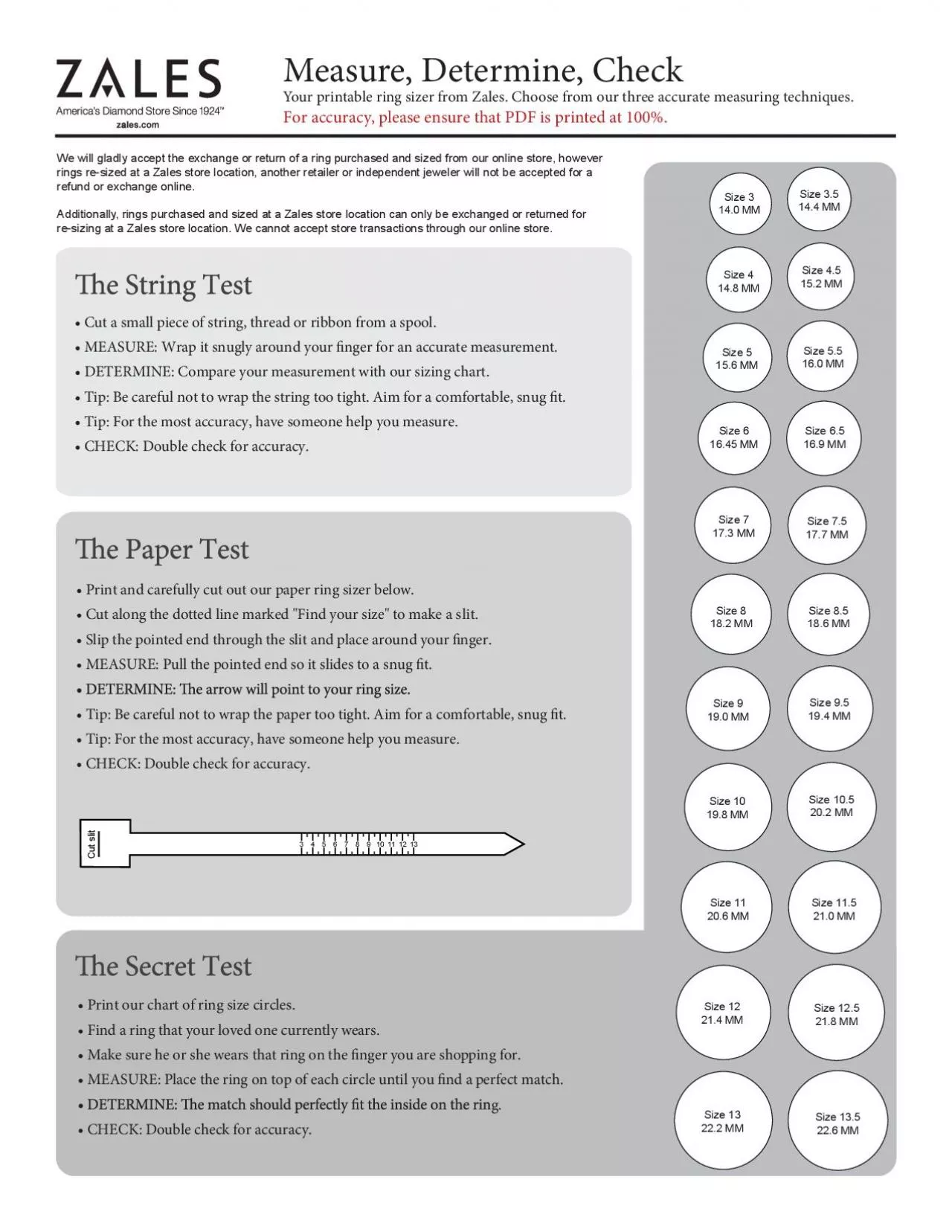 PDF-les. Choose from our three accurate measuring techniques.