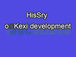 HisЅry oईKexi development