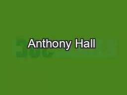 Anthony Hall 