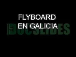 FLYBOARD EN GALICIA
