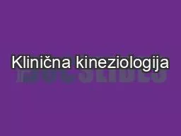 Klinična kineziologija