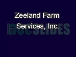 Zeeland Farm Services, Inc.