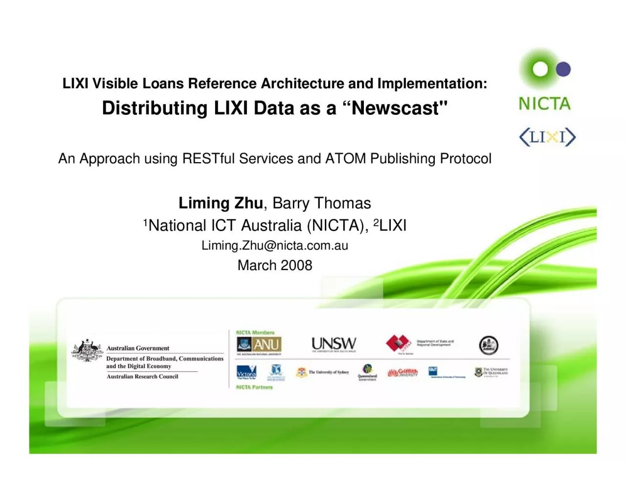 PDF-Liming Zhu, Barry ThomasNational ICT Australia (NICTA),