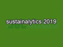sustainalytics 2019
