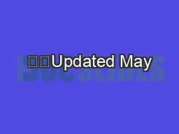 ��Updated May