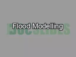 Flood Modelling