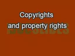 Copyrights and property rights