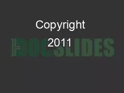 Copyright 2011 