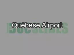 Québese Airport