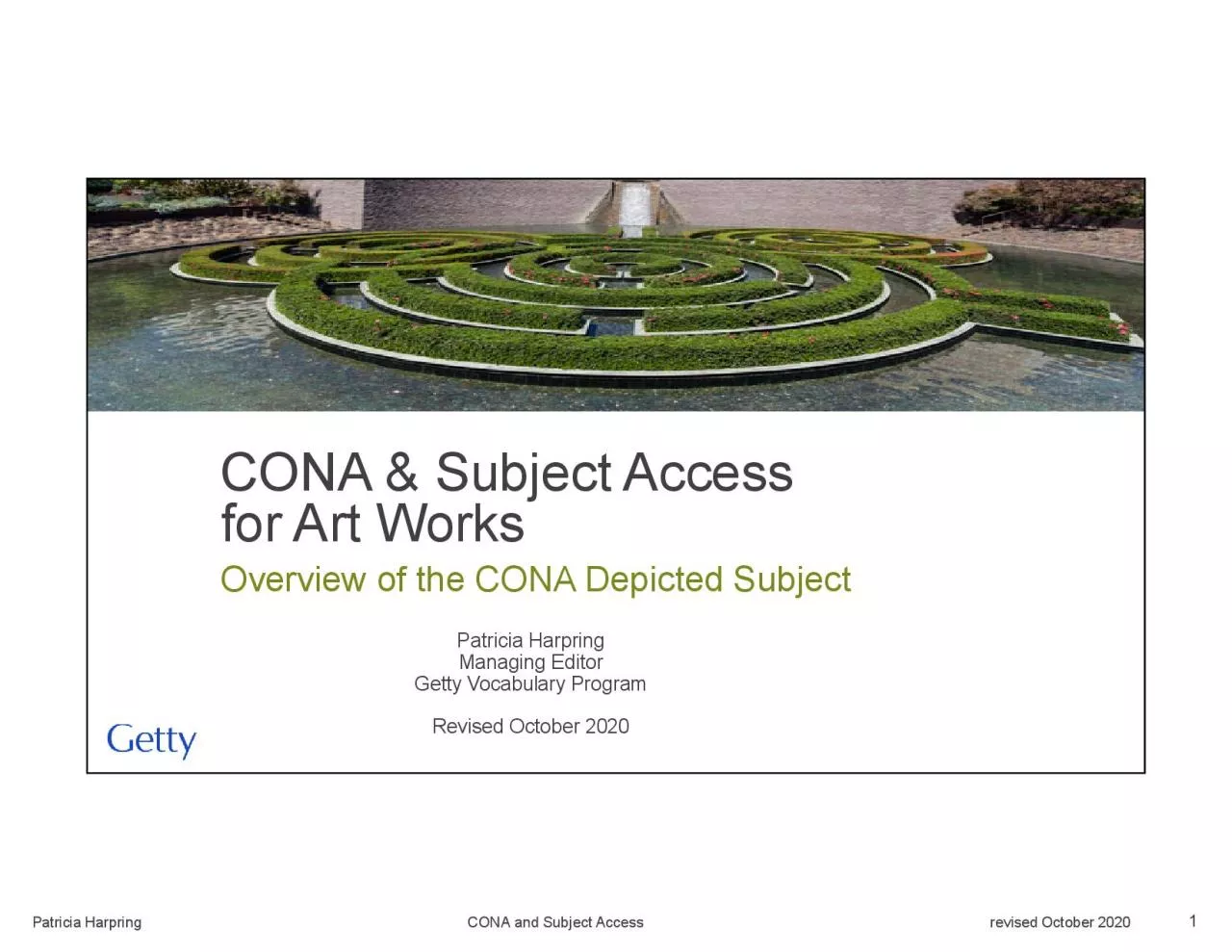 PDF-Patricia Harpring CONA and Subject Access revised October 2020 ...