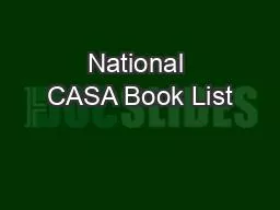 National CASA Book List