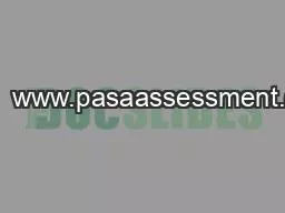 ��  www.pasaassessment.org