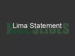 Lima Statement