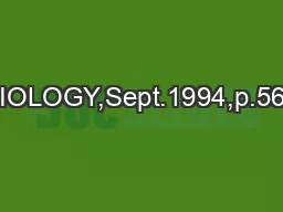 MOLECULARANDCELLULARBIOLOGY,Sept.1994,p.5619-5627Vol.14,No.90270-7306/