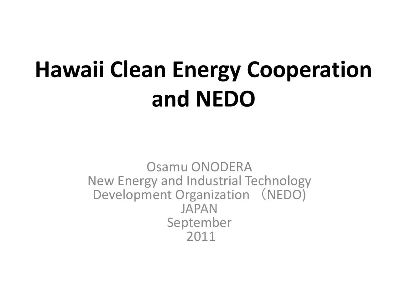 PDF-Hawaii Clean Energy Cooperation